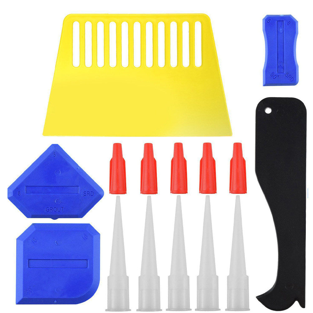 Seam Scraper Tool - 15Pcs Premium Plastic Grout Scraper Tool