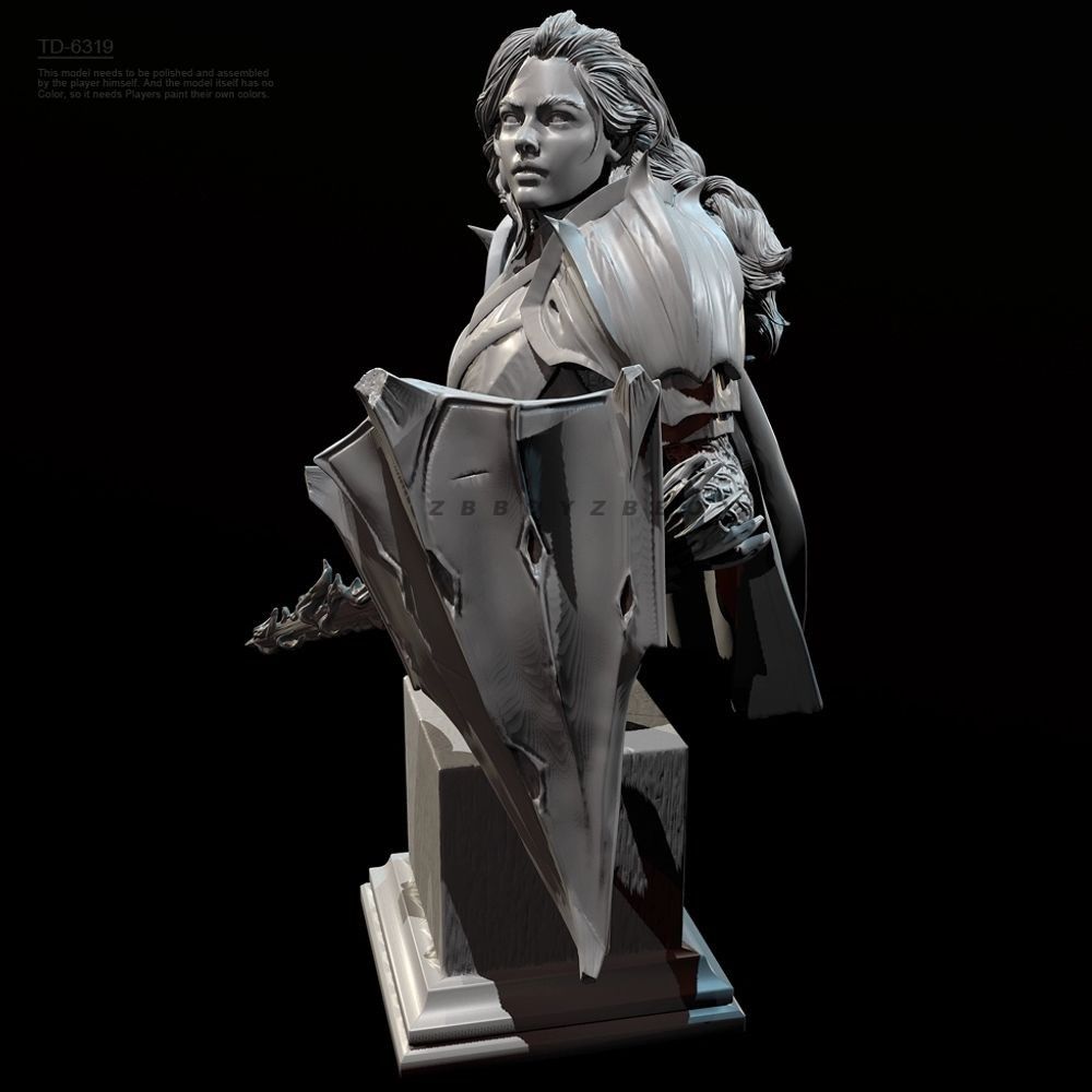55mm 70mm Bust of A Female Kni - đánh giá và giá Model Kit Knight