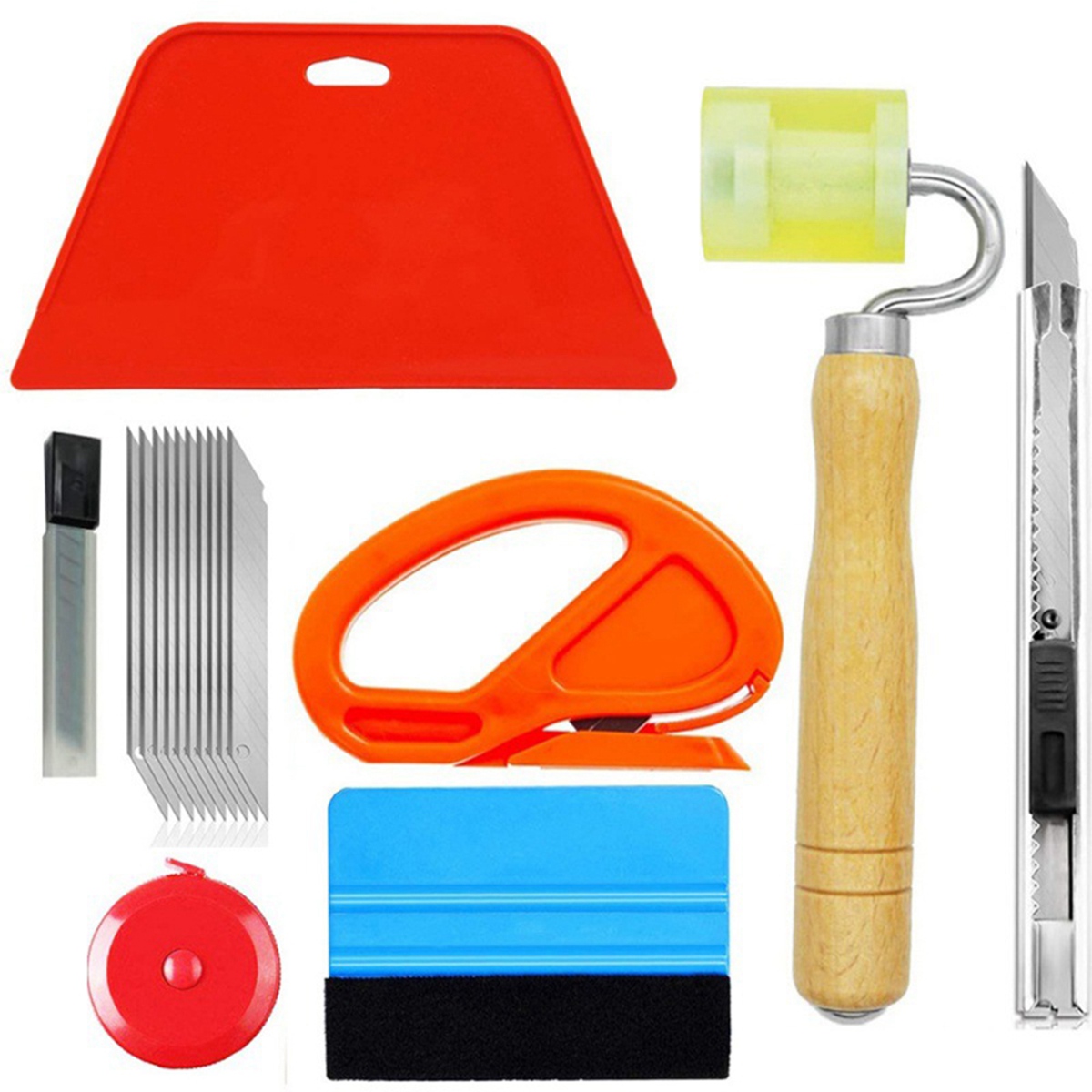 16-Piece Set Of Car Film Wallp - đánh giá và giá Seam Scraper Tool