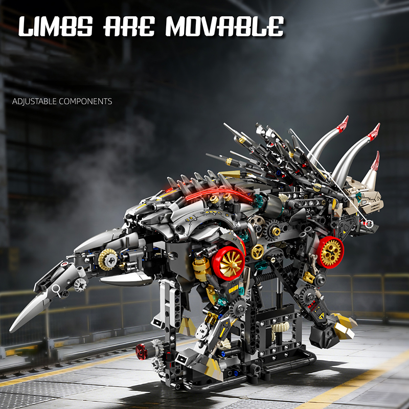 Mechanical Triceratops Buildin - đánh giá và giá Model Kit Dinosaur