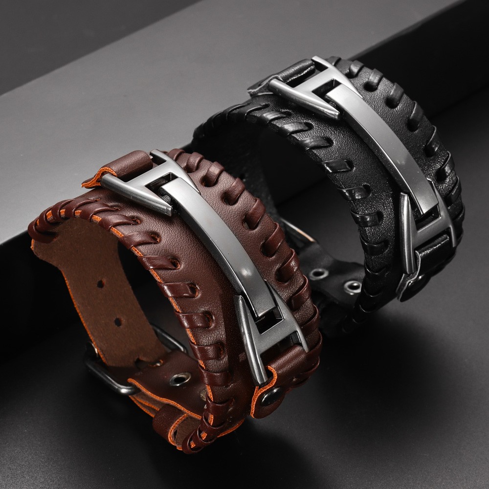 Fashion Punk Leather Bracelet  - đánh giá và giá Model Kit Quick