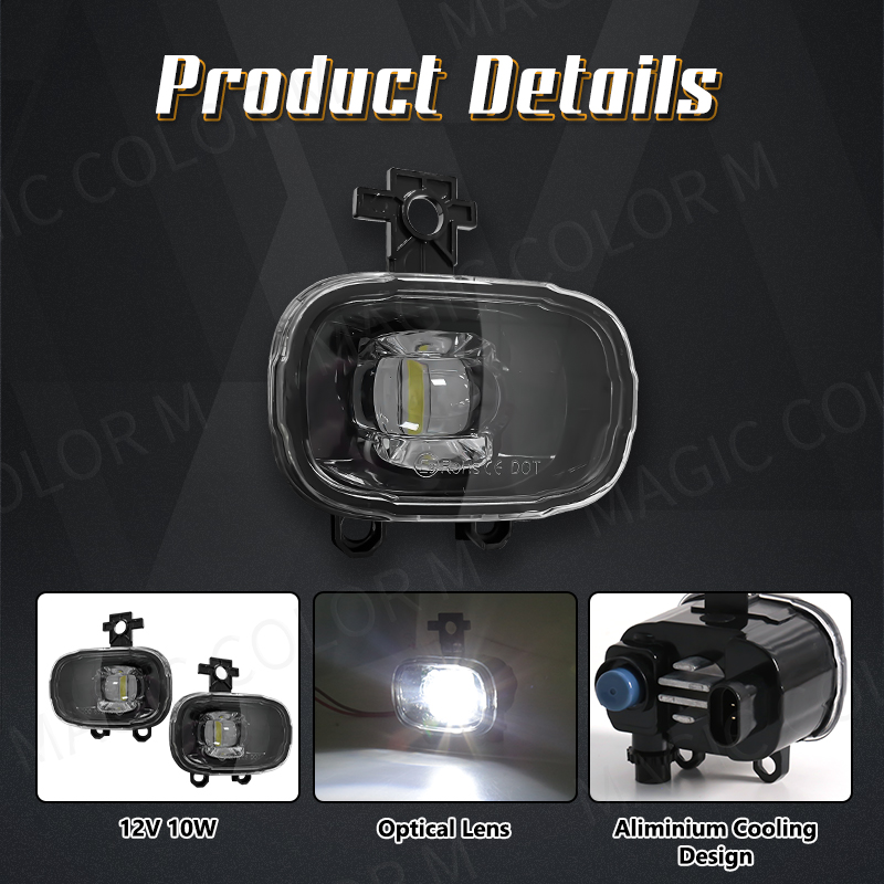 2PCs LED Fog Lights for Nissan - đánh giá và giá Model Kit F16