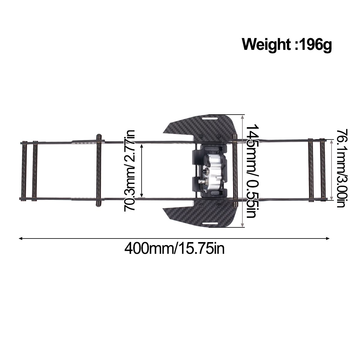 LCG Chassis Kit Carbon Fiber f - đánh giá và giá Model Kit Helicopter