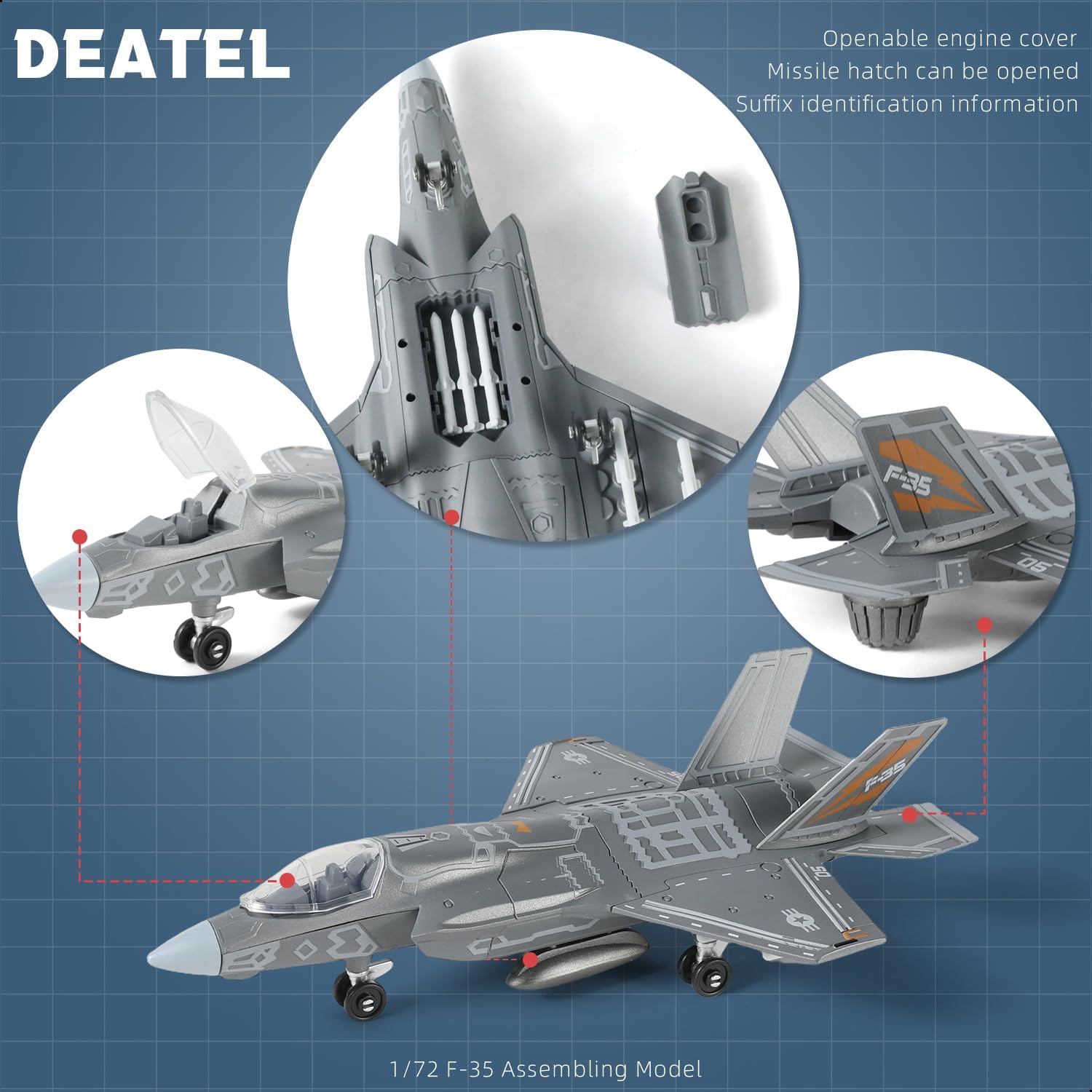 1:72 Scale F-35 Fighter Jet Qu - đánh giá và giá Model Kit Quick