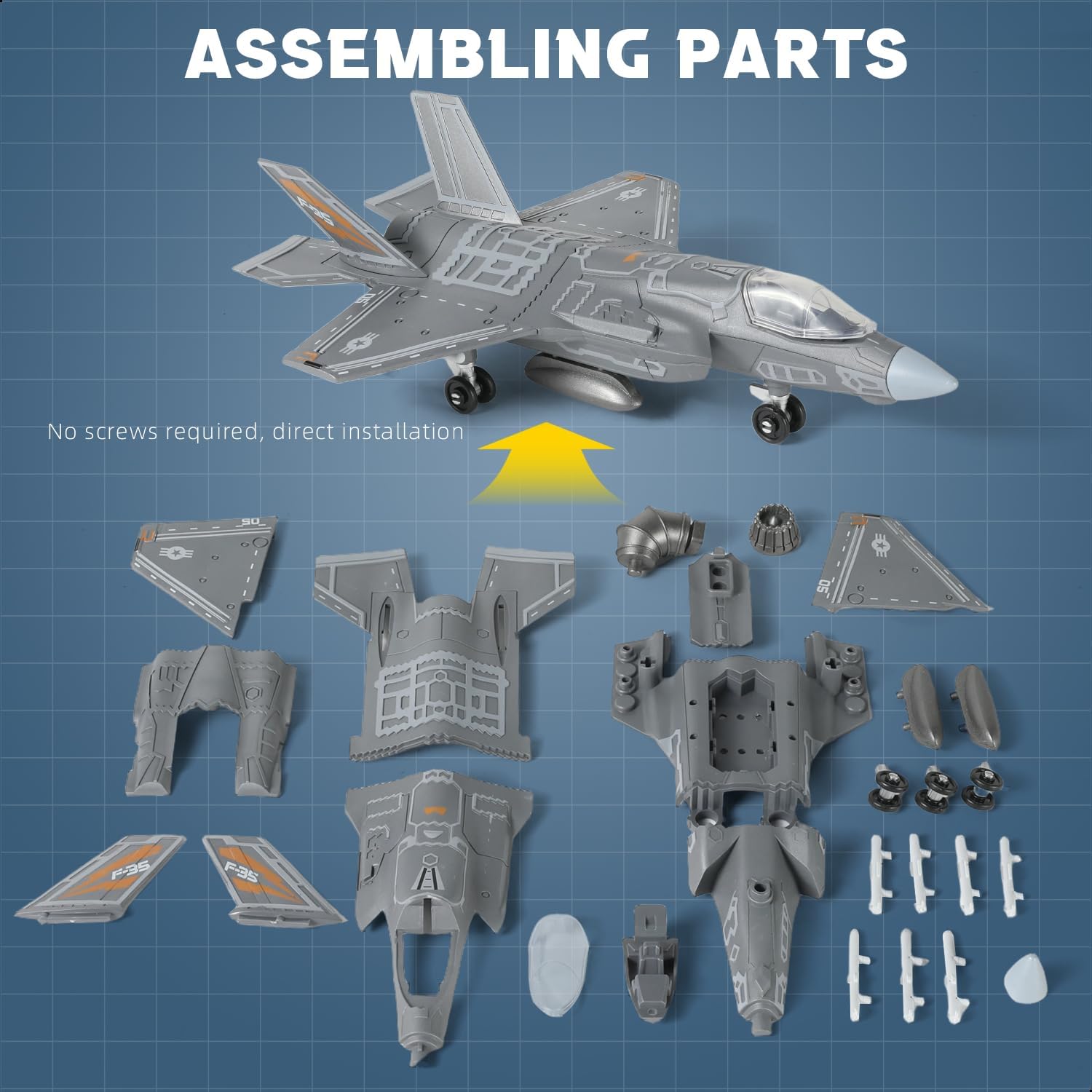 1:72 Scale F-35 Fighter Jet Qu - đánh giá và giá Model Kit Quick