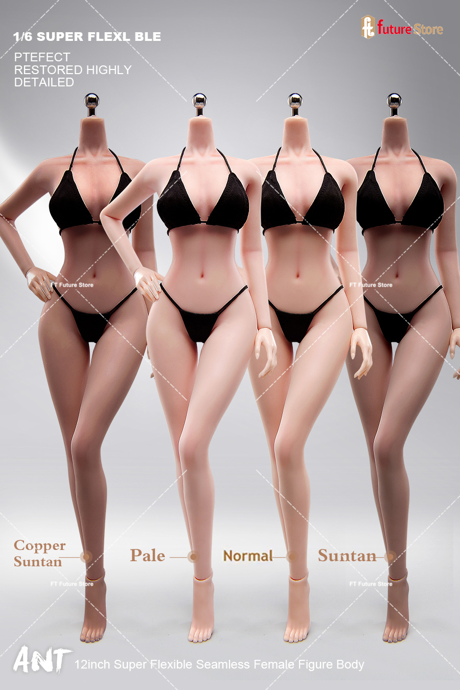 ANT T302 1/6 Makeup Seamless B - đánh giá và giá Model Kit Zombie