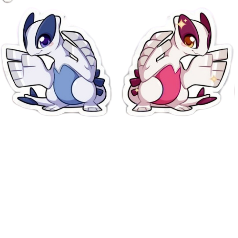 Cute Acrylic Keychain Double-S - đánh giá và giá Model Kit Lugia